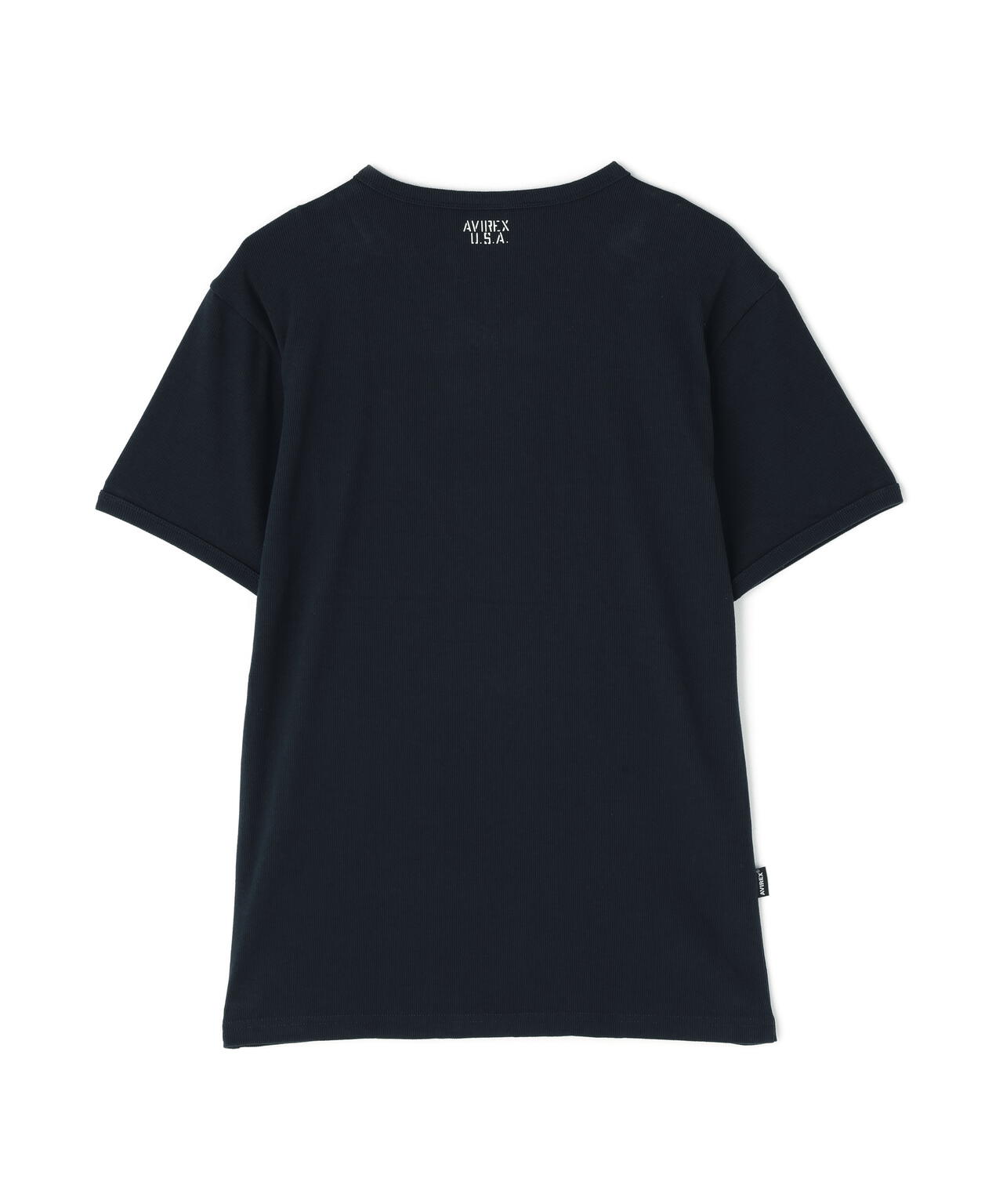 《DAILY/デイリー》RIB S/S V-NECK T-SHIRT/リブ 半袖 ブイネック Tシャツ  デイリーウェア