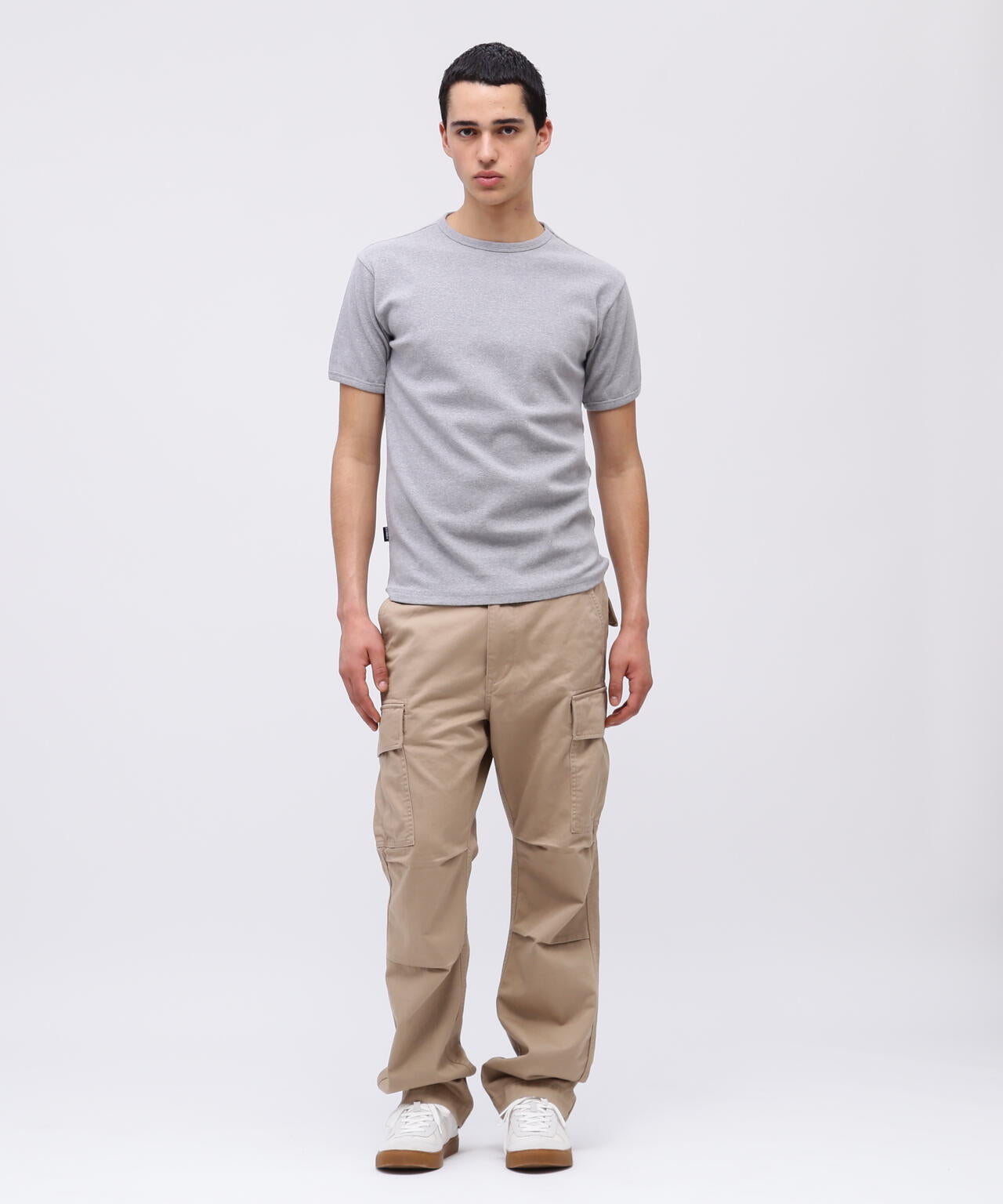 《DAILY/デイリー》RIB S/S CREW NECK T-SHIRT
