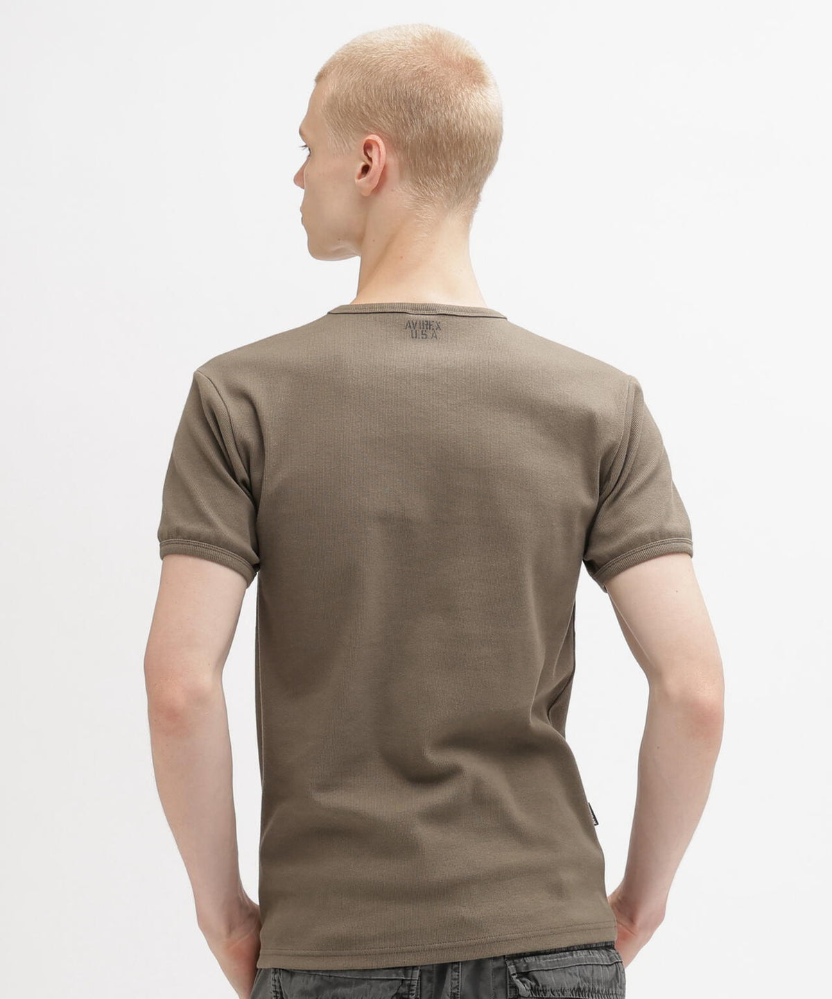 《DAILY/デイリー》RIB S/S CREW NECK T-SHIRT