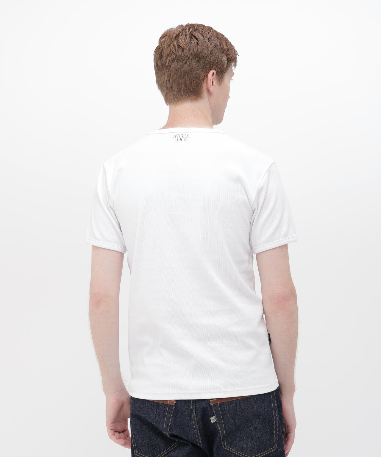 《DAILY/デイリー》RIB S/S CREW NECK T-SHIRT
