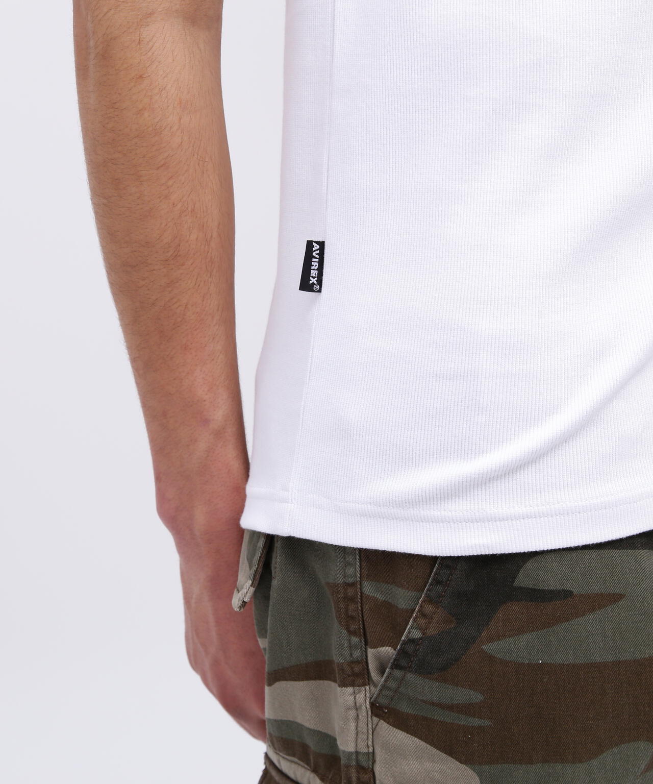 《DAILY/デイリー》RIB S/S CREW NECK T-SHIRT