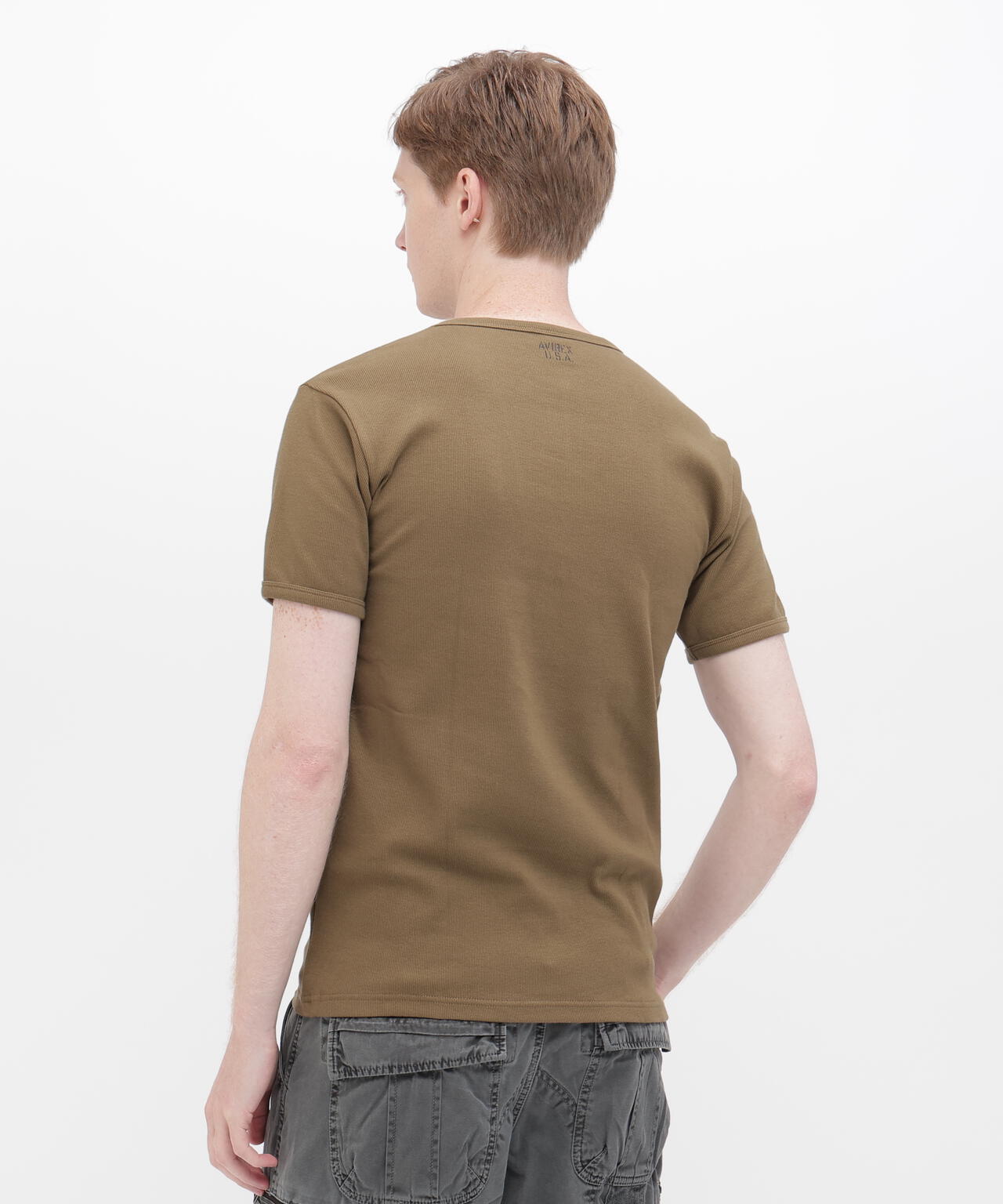 《DAILY/デイリー》RIB S/S CREW NECK T-SHIRT