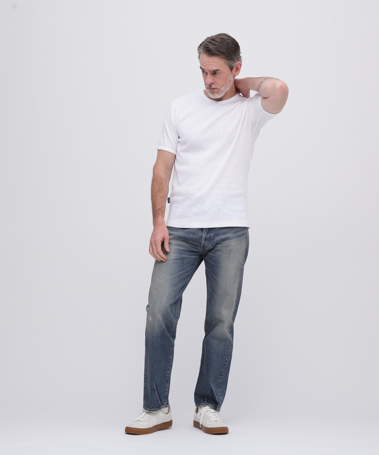 《DAILY/デイリー》MINI WAFFLE S/S V-NECK T-SHIRT/ミニワッフル 半袖 ブイネック Tシャツ