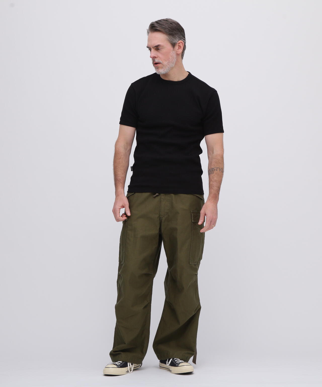 《DAILY/デイリー》MINI WAFFLE S/S CREW NECK T-SHIRT/ミニワッフル 半袖 クルーネック Tシャツ