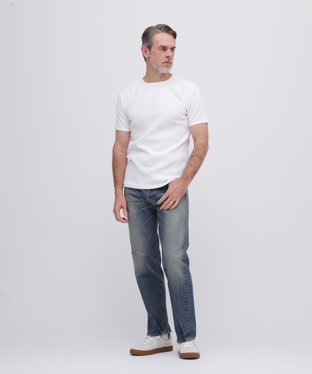 《DAILY/デイリー》MINI WAFFLE S/S CREW NECK T-SHIRT/ミニワッフル 半袖 クルーネック Tシャツ