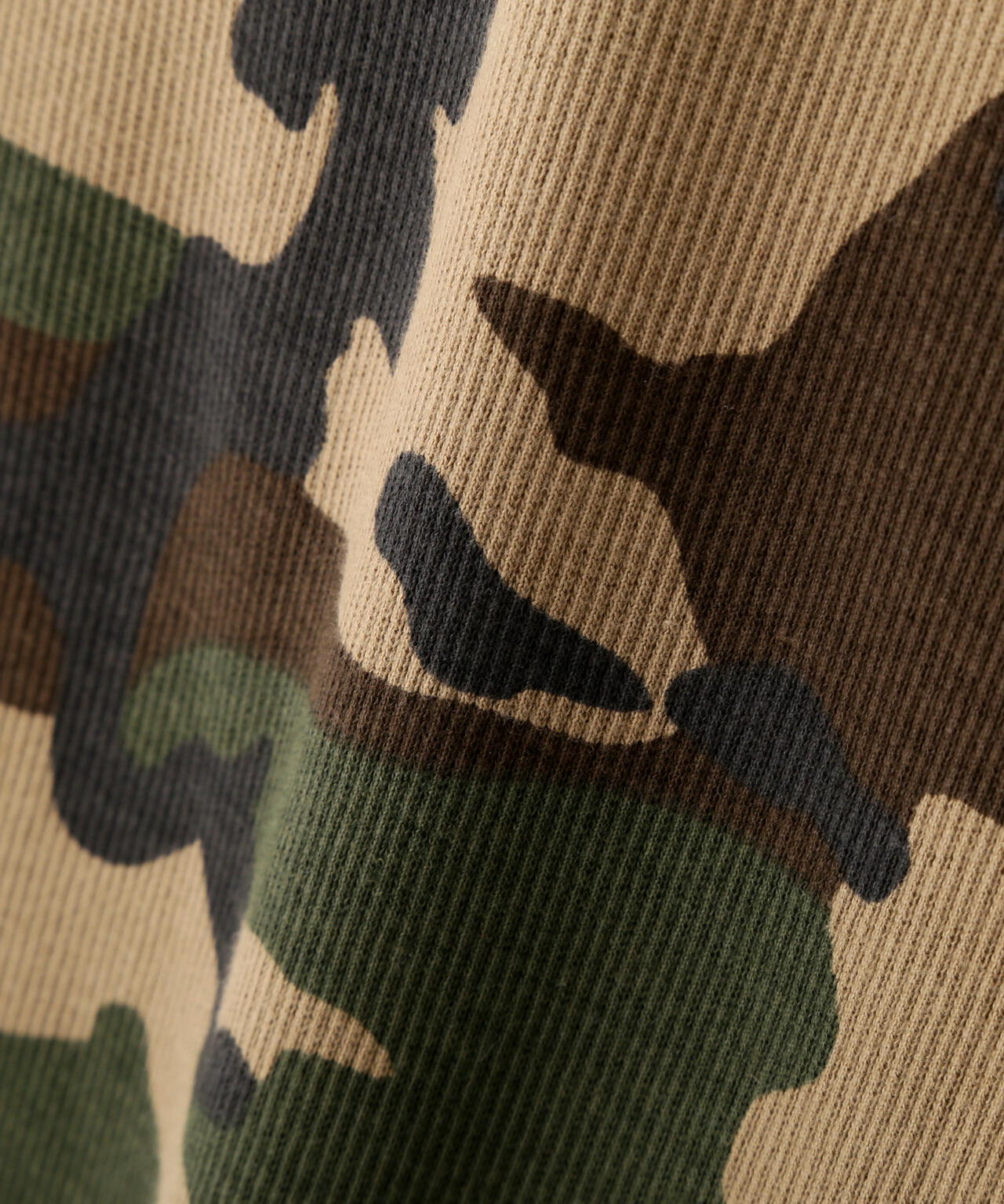 《DAILY/デイリー》RIB SHORT SLEEVE CREW NECK T-SHIRT ”CAMOUFLAGE”