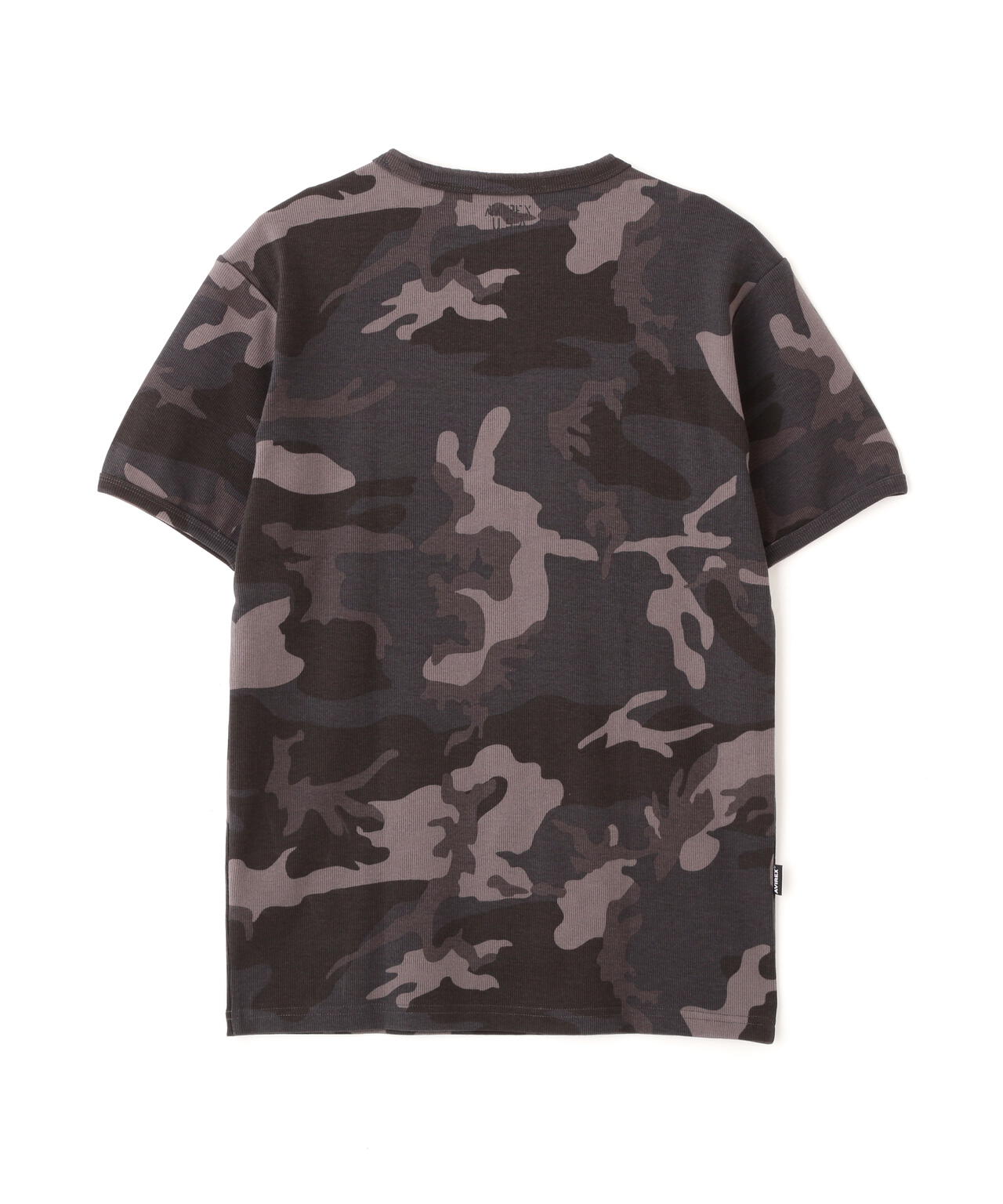 《DAILY/デイリー》RIB S/S HENLEY NECK T-SHIRT ”CAMOUFLAGE”