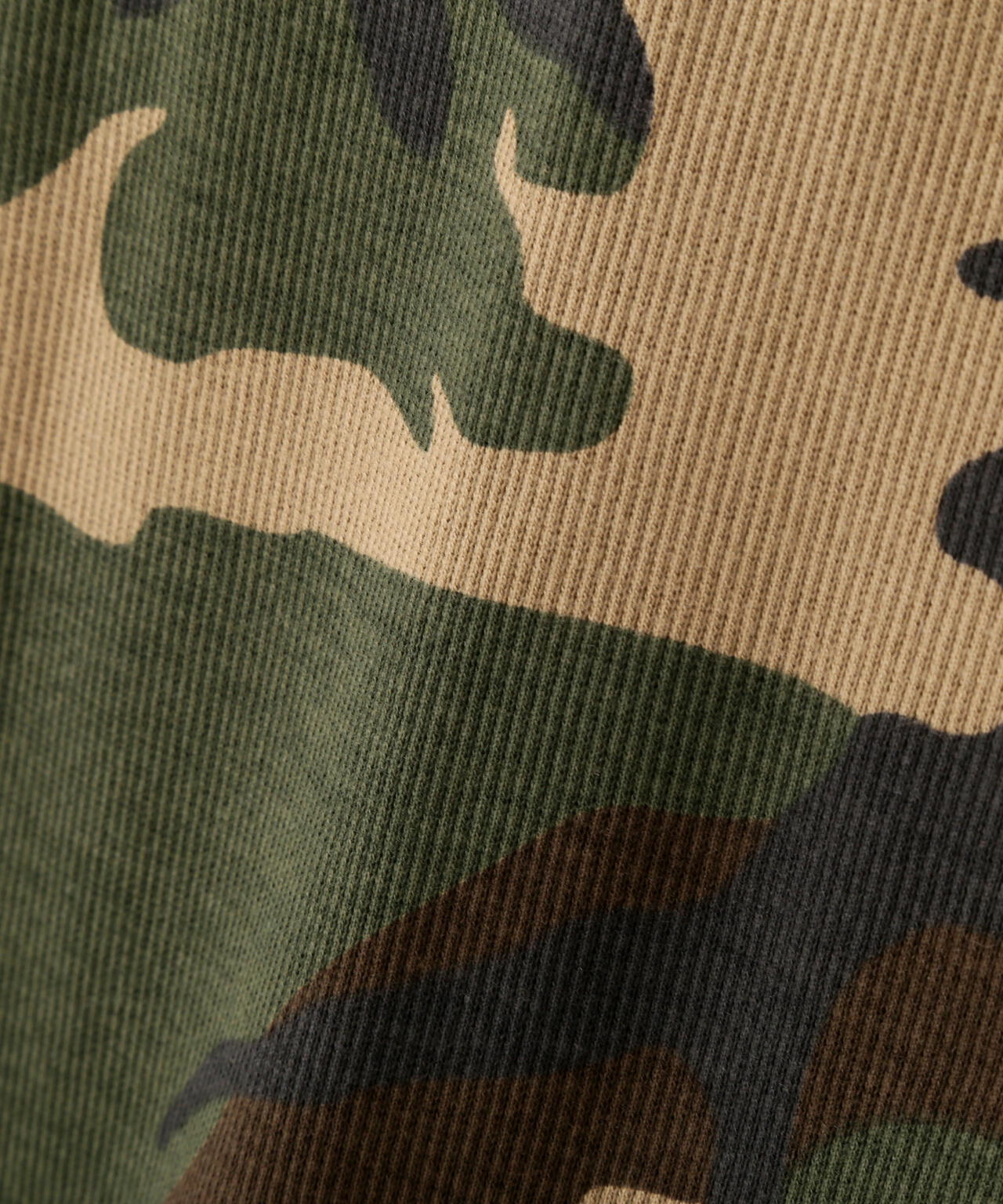 《DAILY/デイリー》RIB S/S HENLEY NECK T-SHIRT ”CAMOUFLAGE”