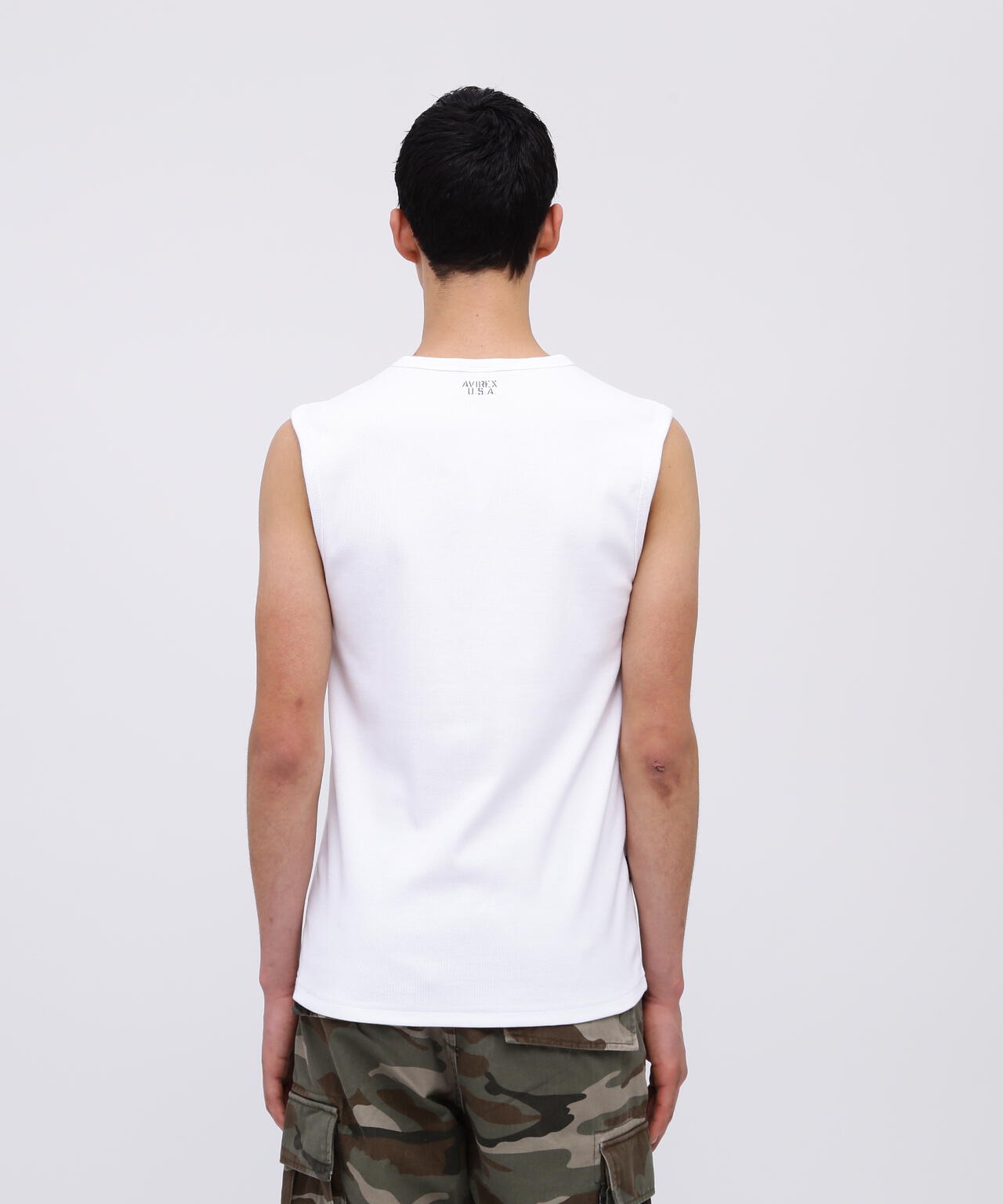 《DAILY/デイリー》DAILY NO SLEEVE SHIRT / デイリー ノースリーブ シャツ / AVIREX / アヴィレックス