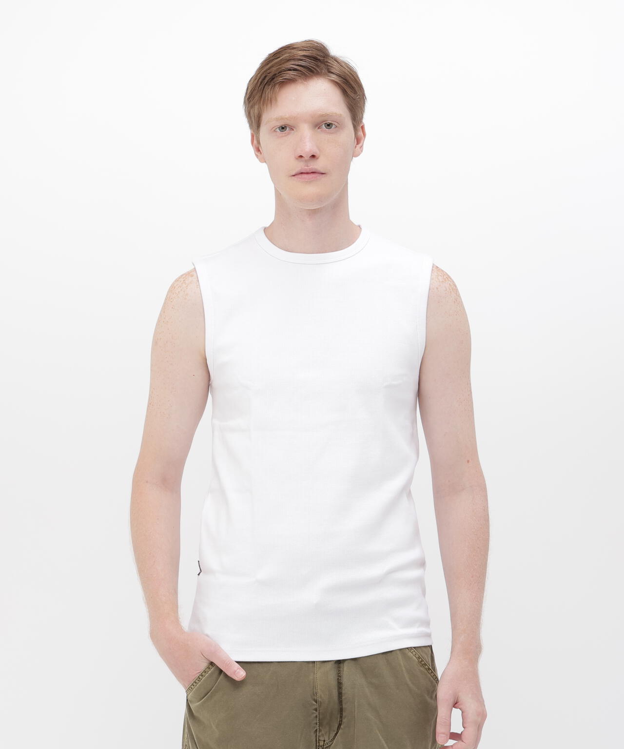 《DAILY/デイリー》DAILY NO SLEEVE SHIRT / デイリー ノースリーブ シャツ / AVIREX / アヴィレックス
