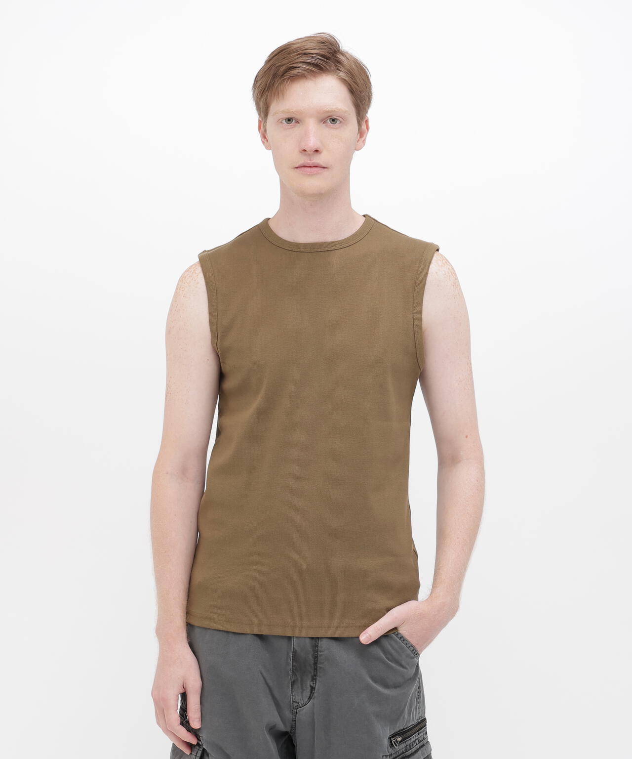 《DAILY/デイリー》DAILY NO SLEEVE SHIRT / デイリー ノースリーブ シャツ / AVIREX / アヴィレックス