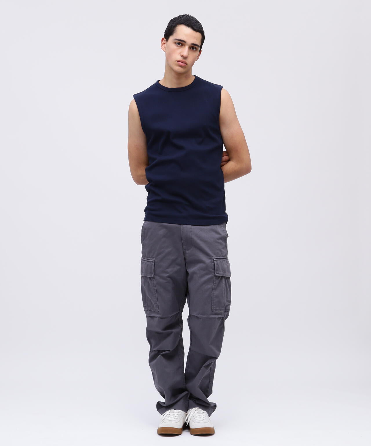 《DAILY/デイリー》DAILY NO SLEEVE SHIRT / デイリー ノースリーブ シャツ / AVIREX / アヴィレックス