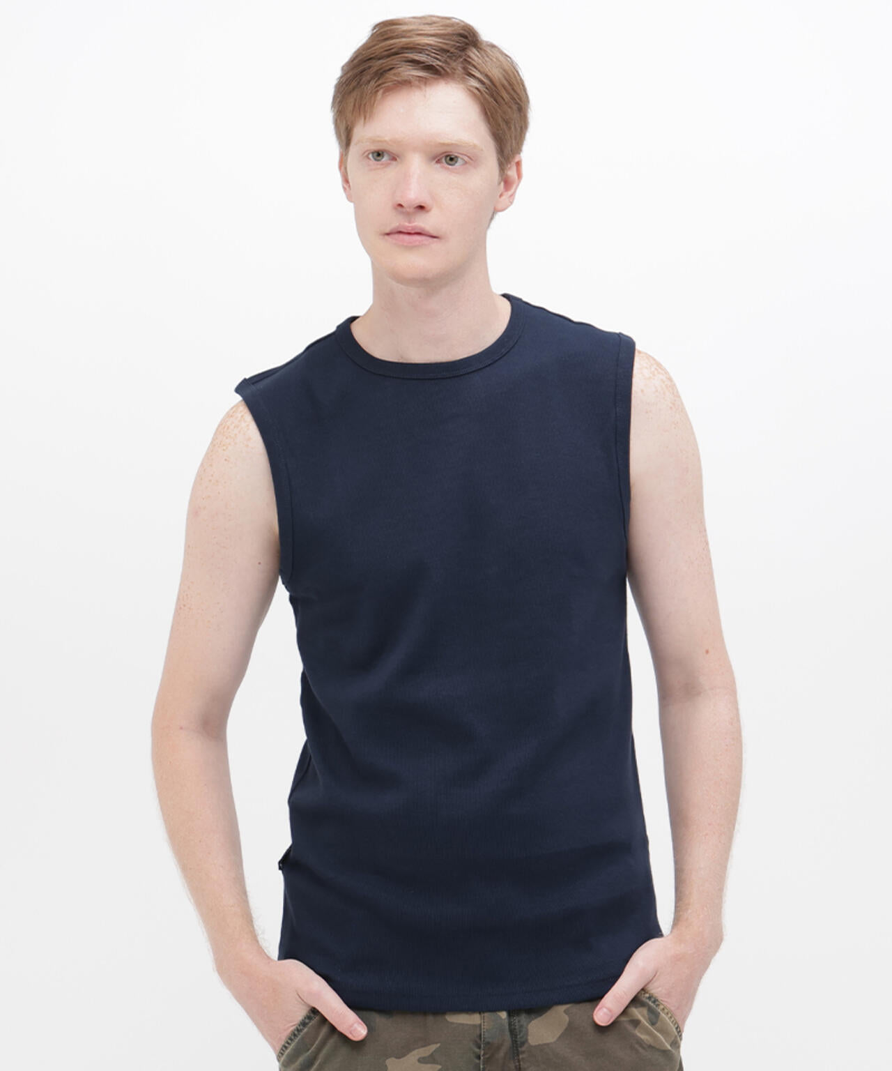 《DAILY/デイリー》DAILY NO SLEEVE SHIRT / デイリー ノースリーブ シャツ / AVIREX / アヴィレックス