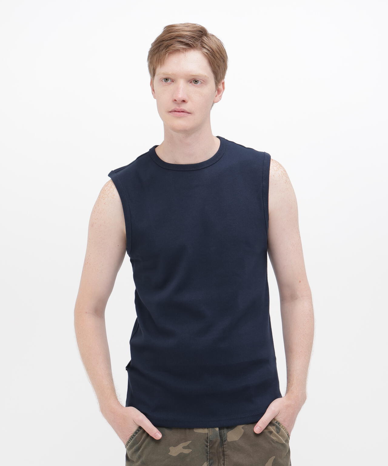 《DAILY/デイリー》DAILY NO SLEEVE SHIRT / デイリー ノースリーブ シャツ / AVIREX / アヴィレックス