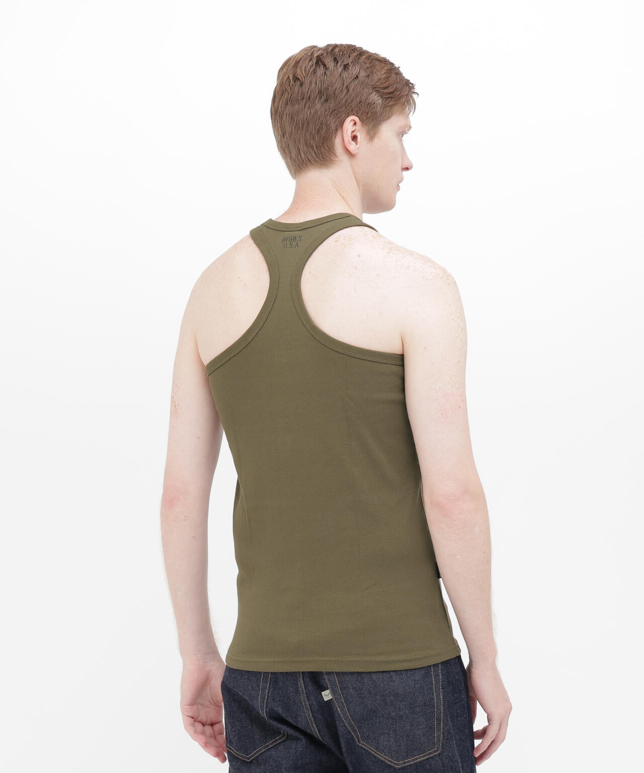 《DAILY/デイリー》RIB TANK TOP BACK CROSS/リブ タンクトップ バッククロス  デイリーウェア
