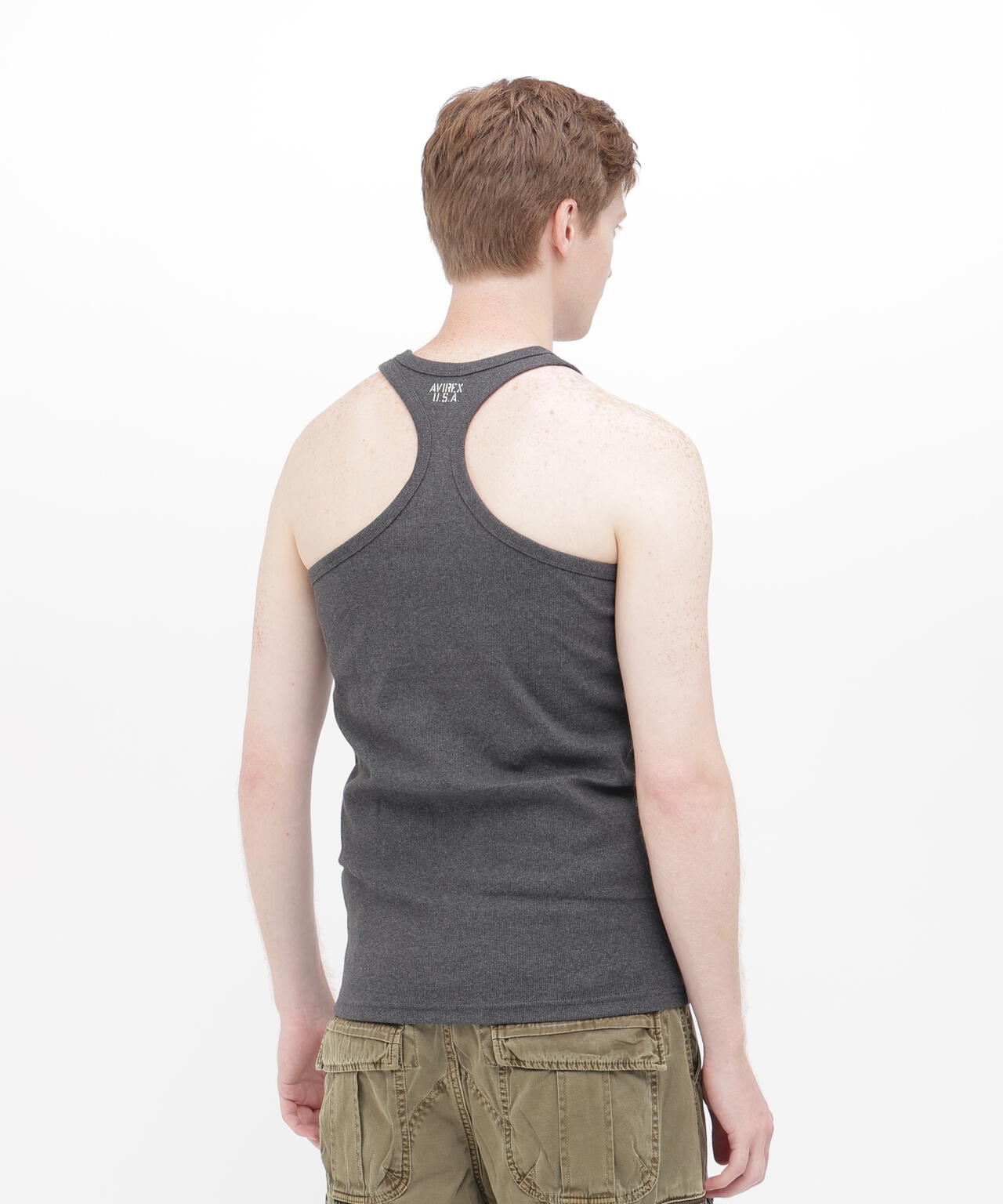 《DAILY/デイリー》RIB TANK TOP BACK CROSS/リブ タンクトップ バッククロス  デイリーウェア