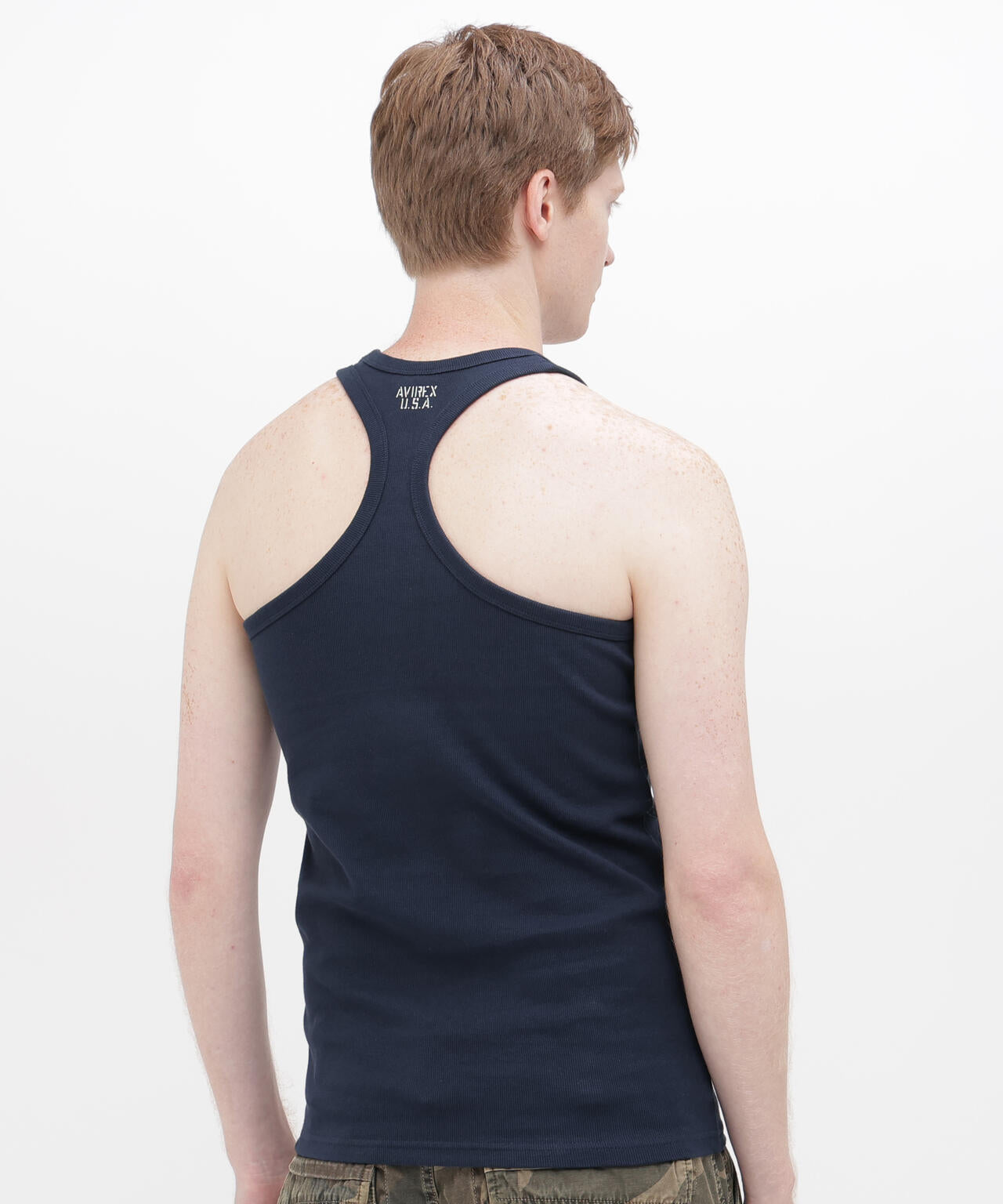 《DAILY/デイリー》RIB TANK TOP BACK CROSS/リブ タンクトップ バッククロス  デイリーウェア