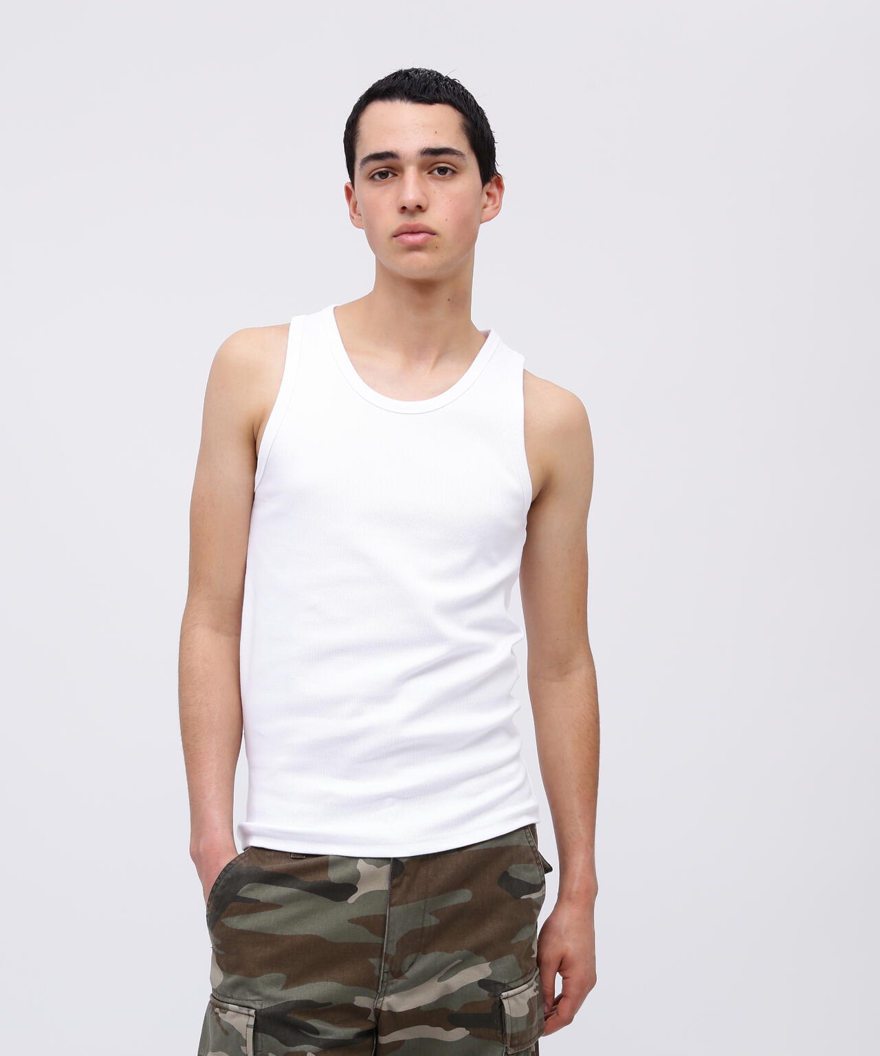 《DAILY/デイリー》RIB TANK TOP/リブ タンクトップ  デイリーウェア