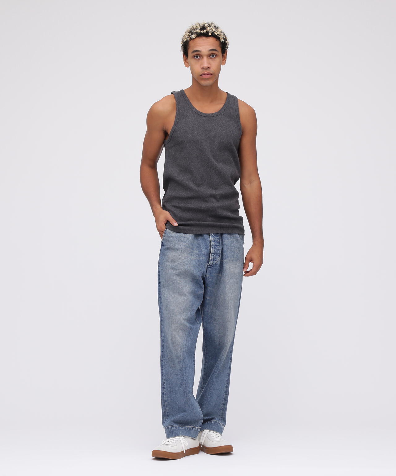 《DAILY/デイリー》RIB TANK TOP/リブ タンクトップ  デイリーウェア