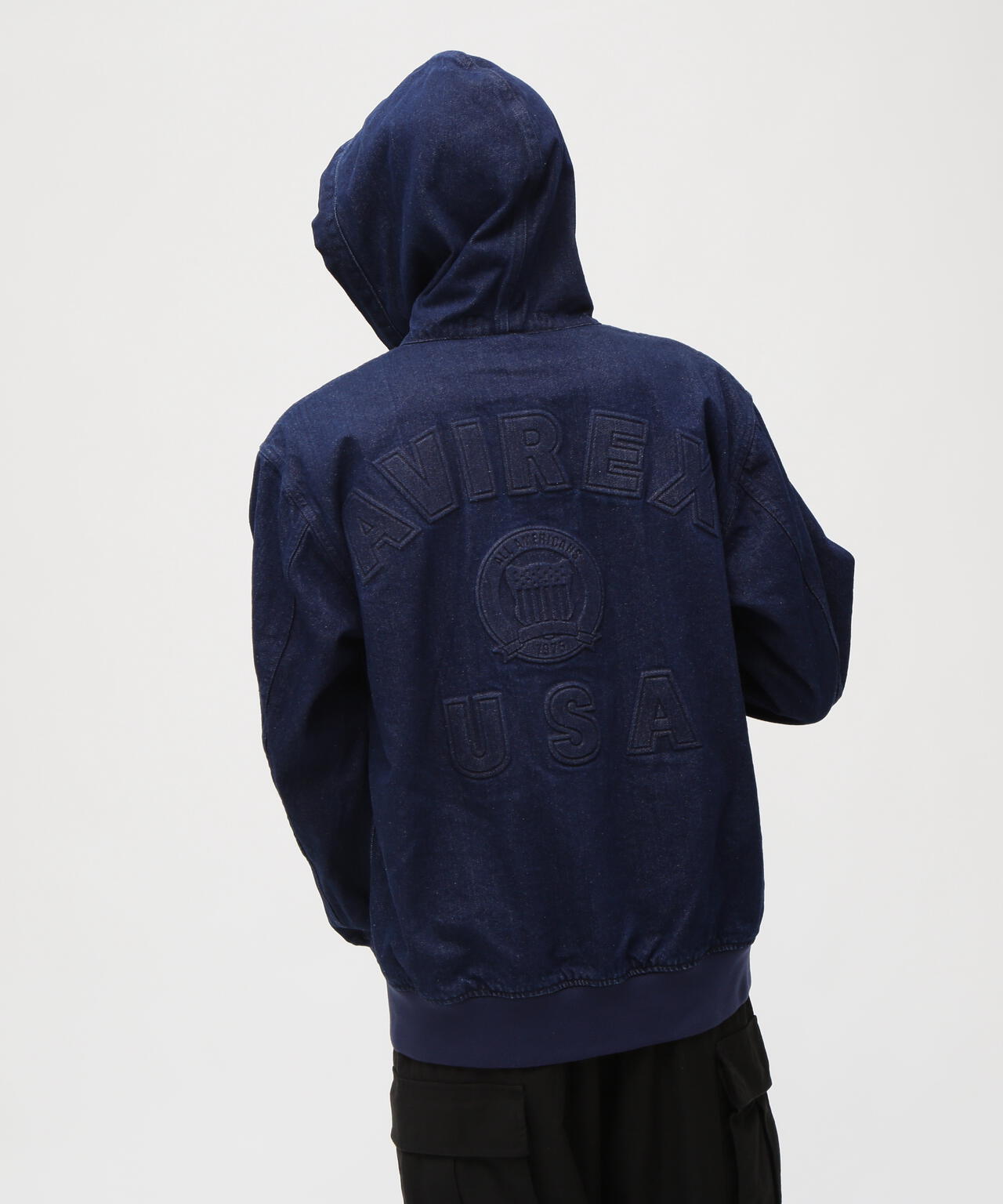 《直営店限定》DENIM SIGNATURE LOGO PARKA / デニム シグネチャーロゴ パーカー