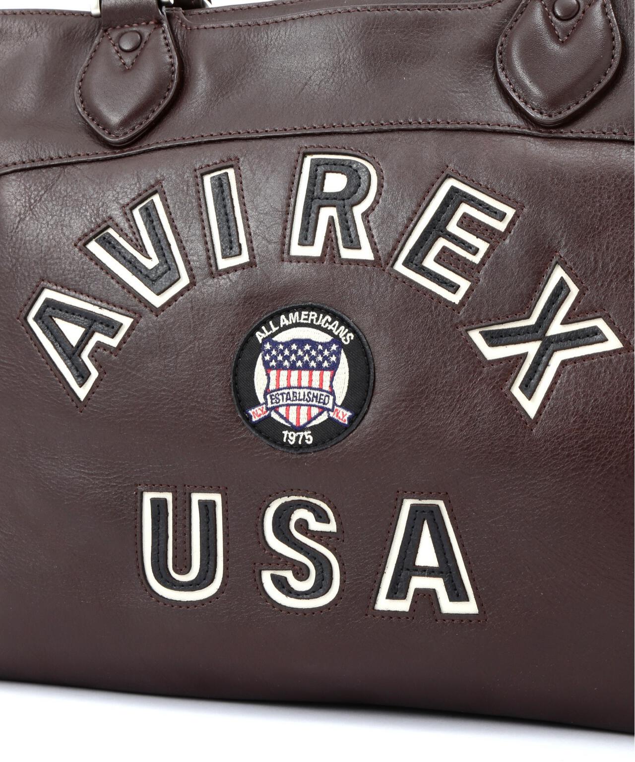 VARSITY LEAHER 2WAY TOTE BAG / AVX5627