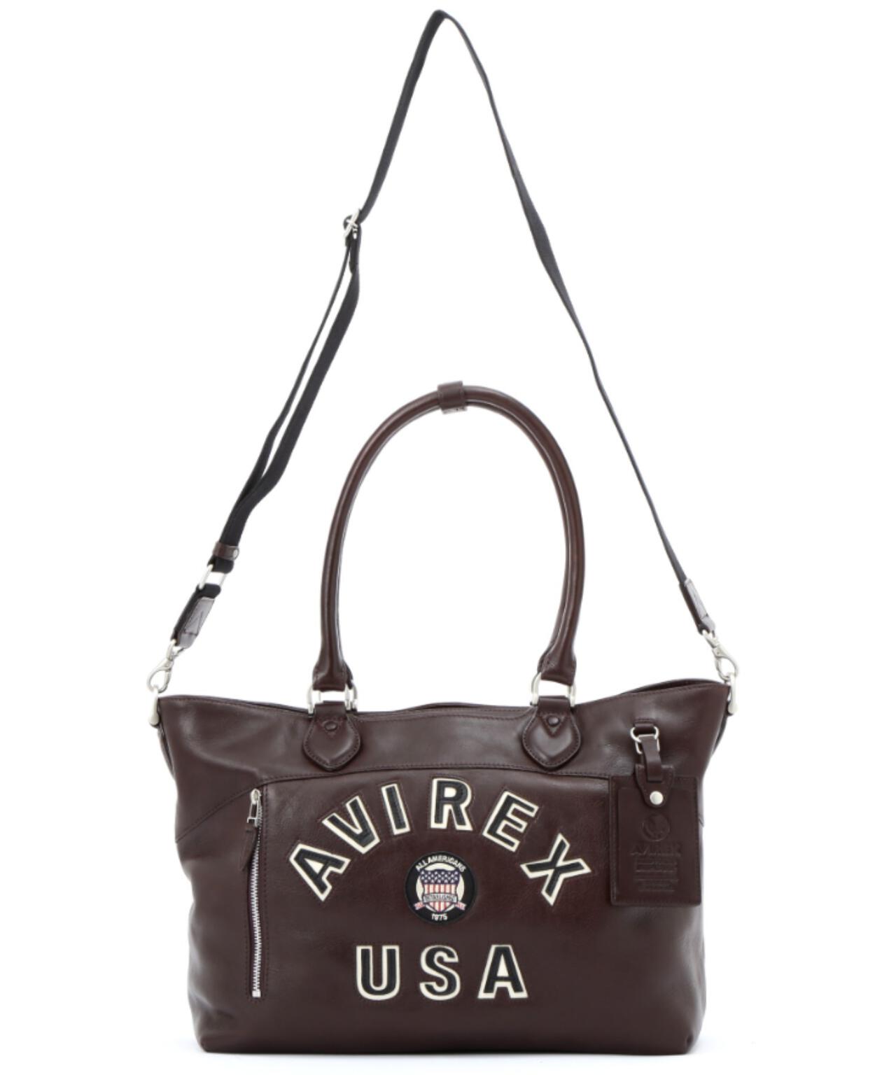 VARSITY LEAHER 2WAY TOTE BAG / AVX5627