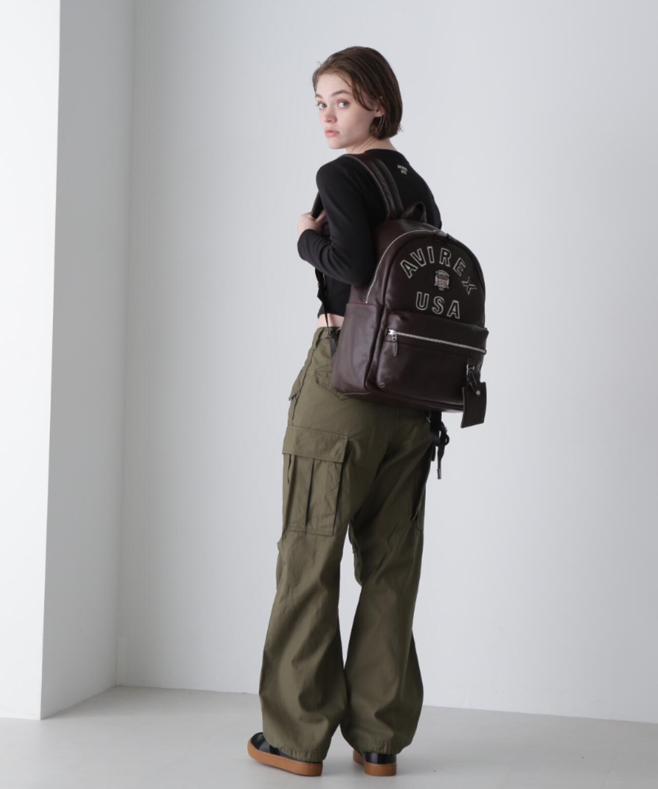 VARSITY LEATHER DAYPACK / AVX5628