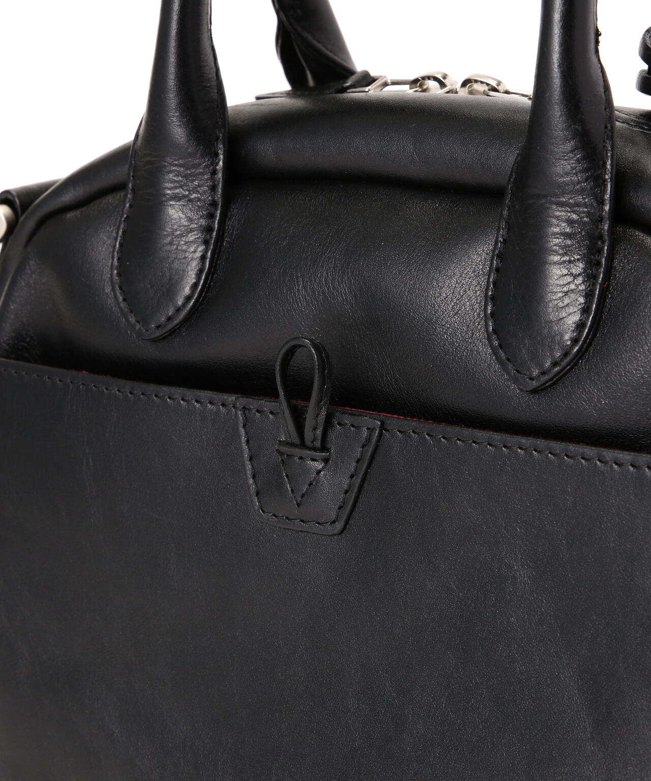 VARSITY LEATHER MINI-BOSTON BAG / AVX5625