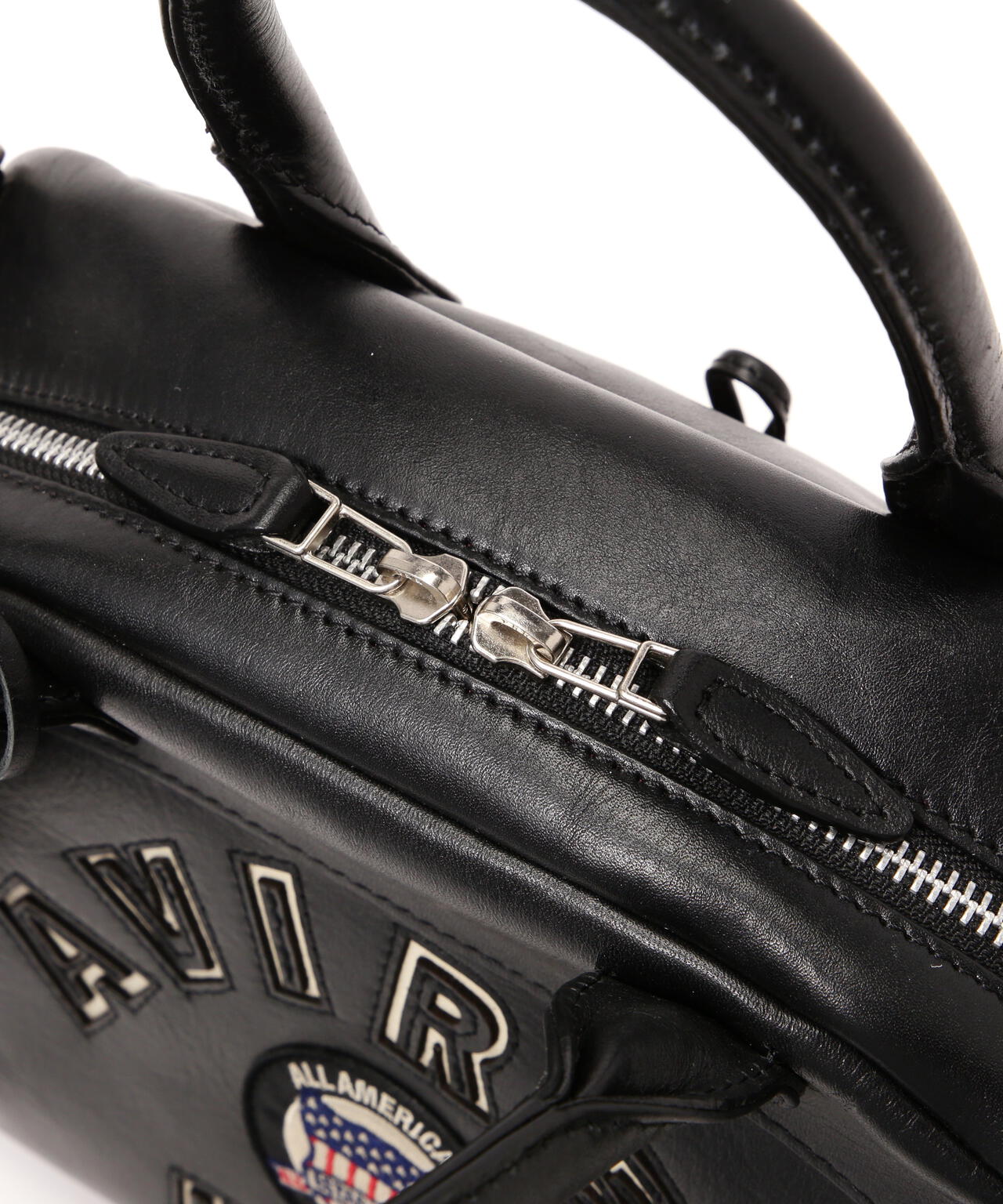 VARSITY LEATHER MINI-BOSTON BAG / AVX5625