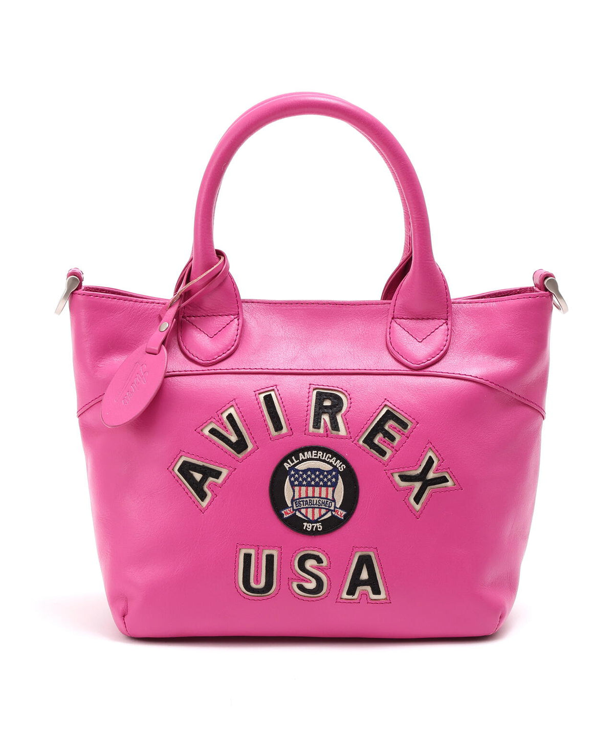 VARSITY LEATHER MINI TOTE BAG / AVX5626