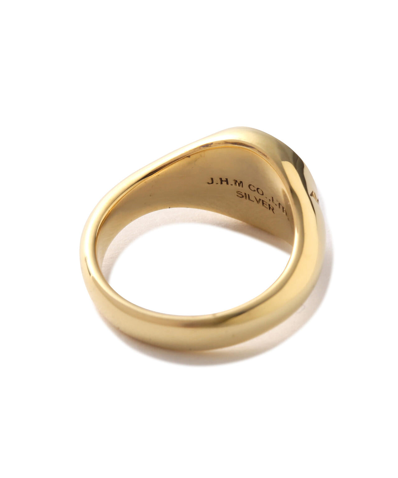 《AVIREXby J.H.M CO.，LTD. 》"VARSITY" SIGNATURE RING GOLD PLATED /