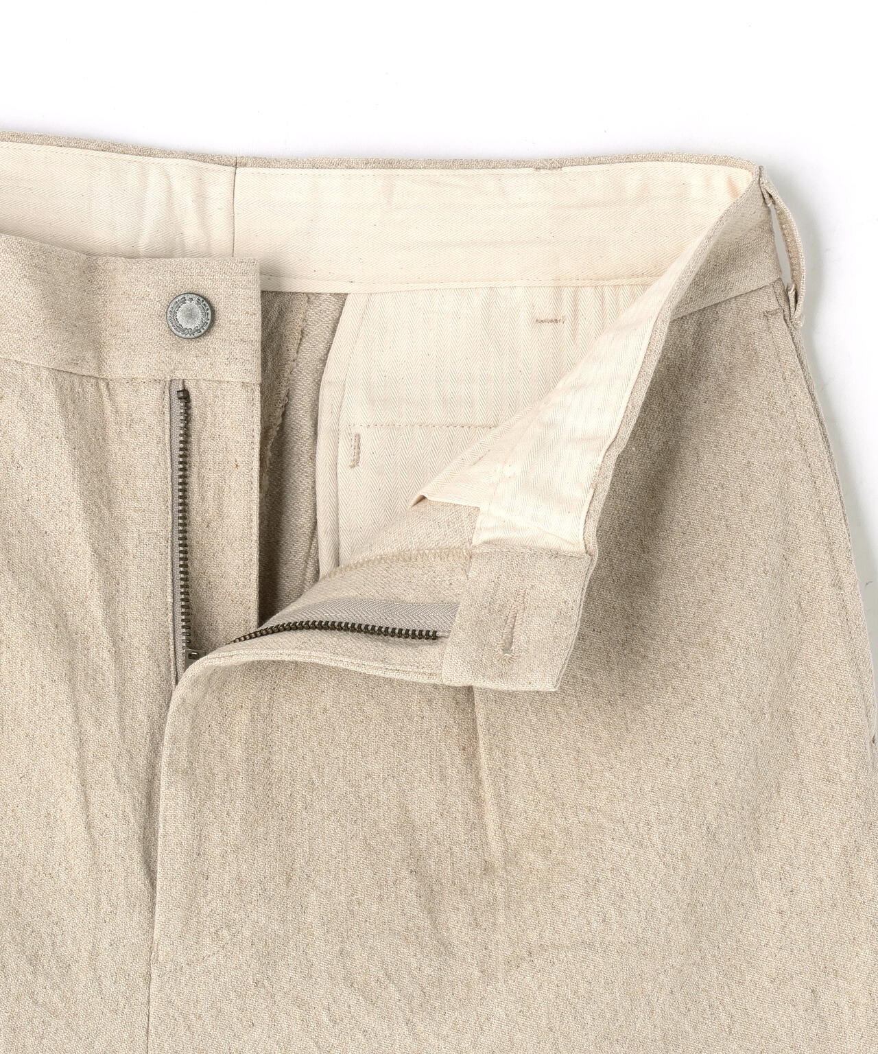 ★TFQP by HANDROOM LINEN GABARDINE MECHANIC PANT