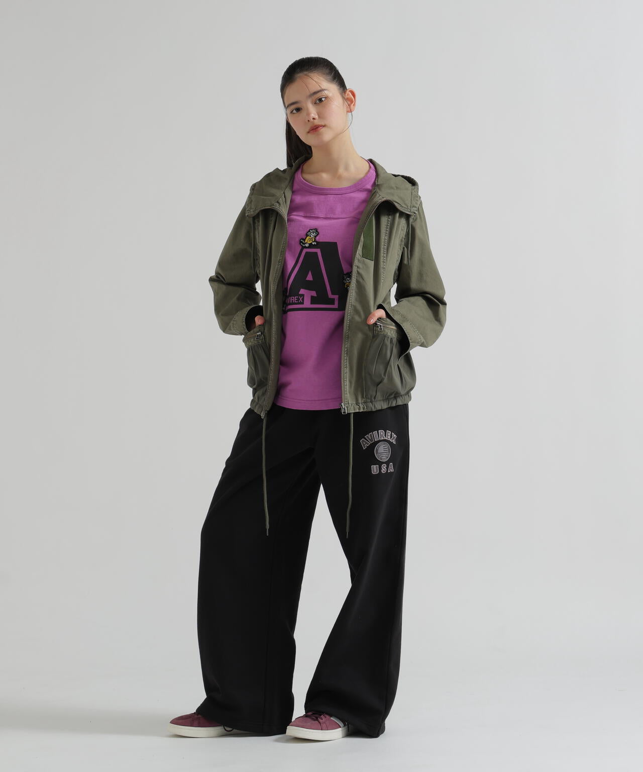 《WOMAN/直営店限定》VARSITY FLAG SWEAT PANTS