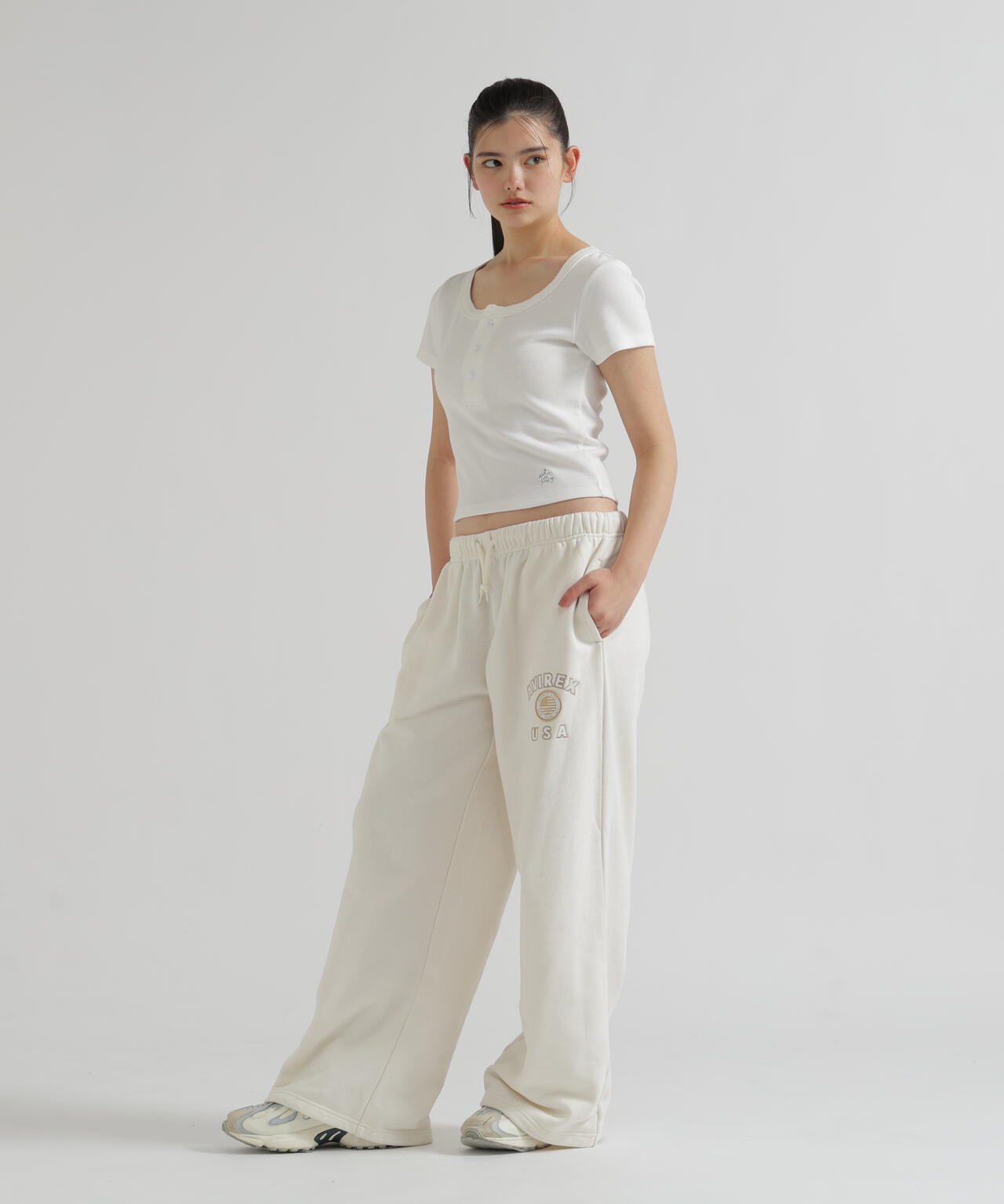 《WOMAN/直営店限定》VARSITY FLAG SWEAT PANTS