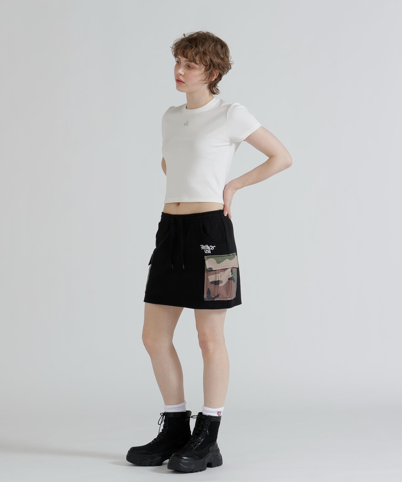 《直営店限定》CAMO SWEAT MINI SKIRT
