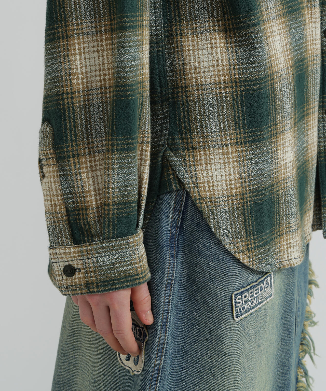 《WOMAN》OMBRE CHECK SHIRT