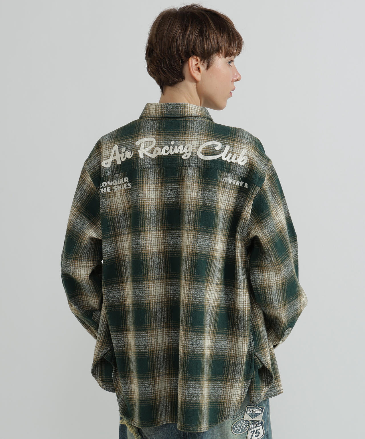 《WOMAN》OMBRE CHECK SHIRT