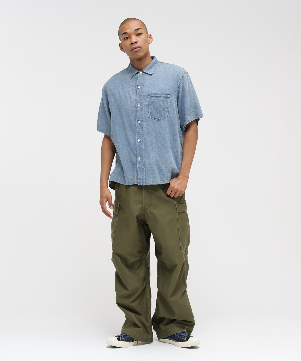 WIND THROUGH DENIM S/S SHIRTS