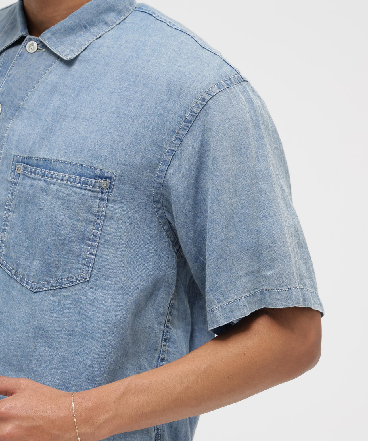 WIND THROUGH DENIM S/S SHIRTS