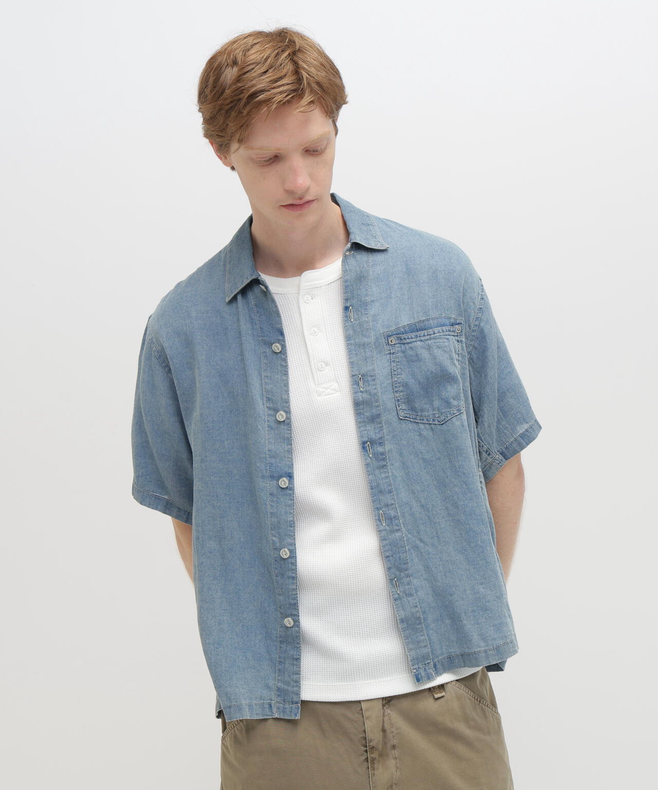 WIND THROUGH DENIM S/S SHIRTS