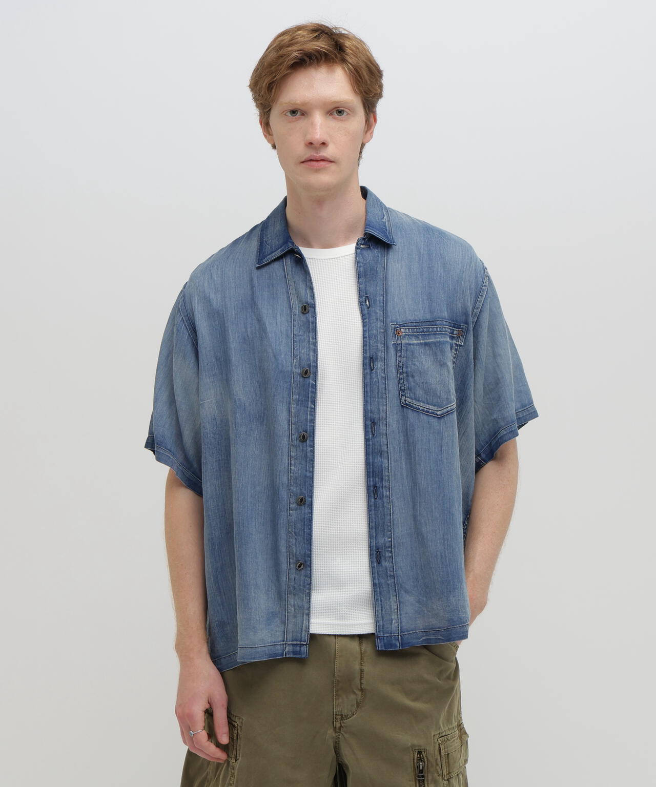 WIND THROUGH DENIM S/S SHIRTS