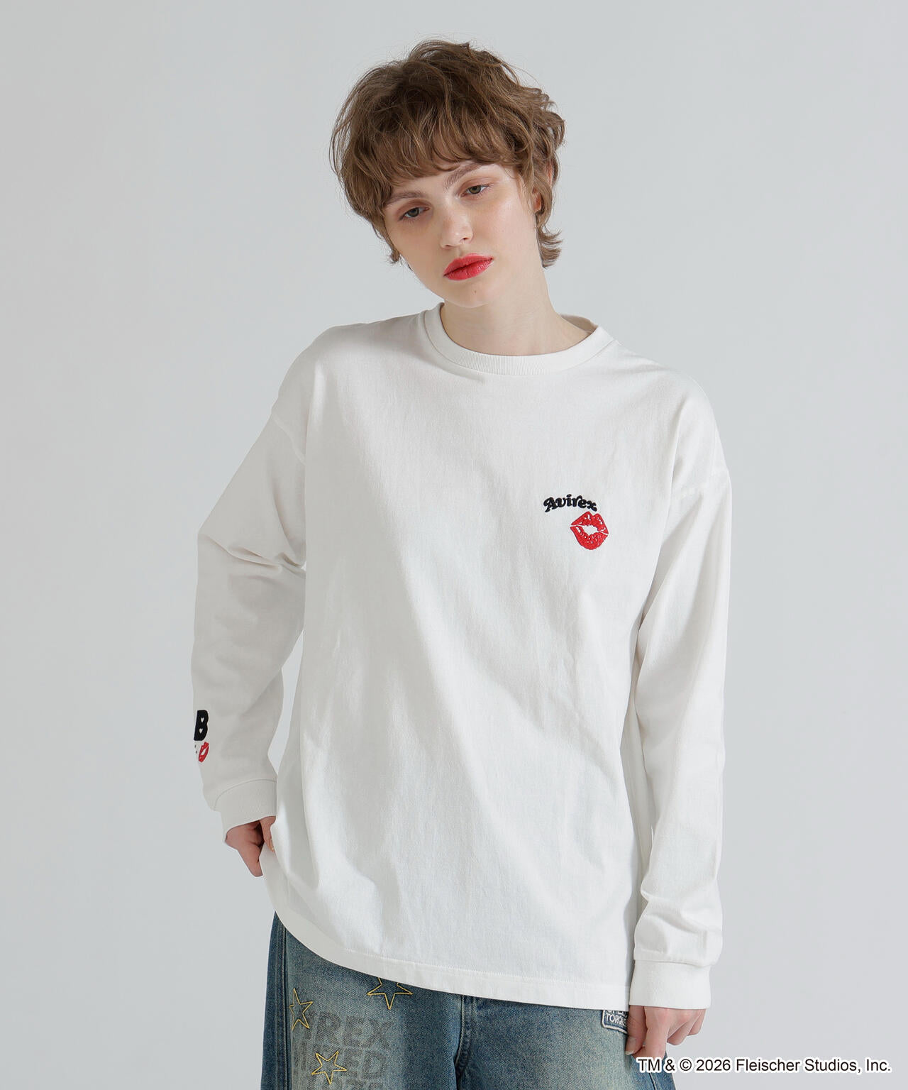 《AVIREX × Betty Boop》LONG SLEEVE T-SHIRT