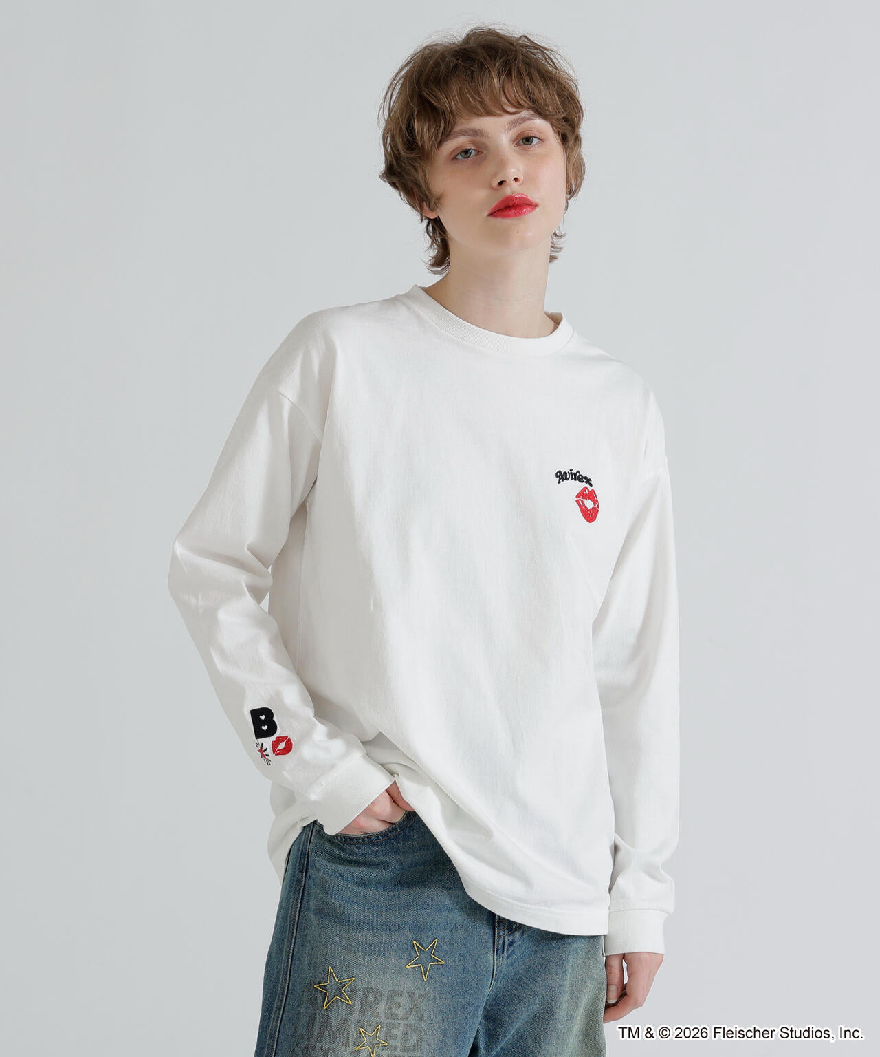 《AVIREX × Betty Boop》LONG SLEEVE T-SHIRT