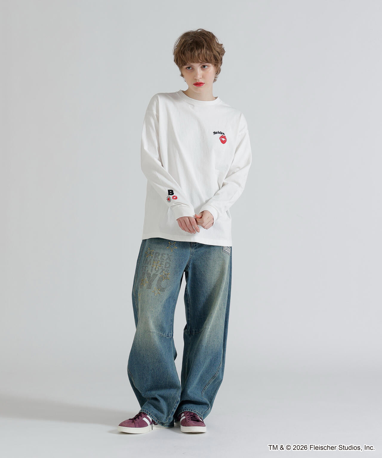 《AVIREX × Betty Boop》LONG SLEEVE T-SHIRT