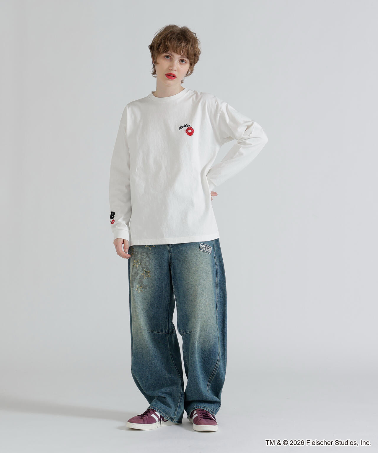 《AVIREX × Betty Boop》LONG SLEEVE T-SHIRT