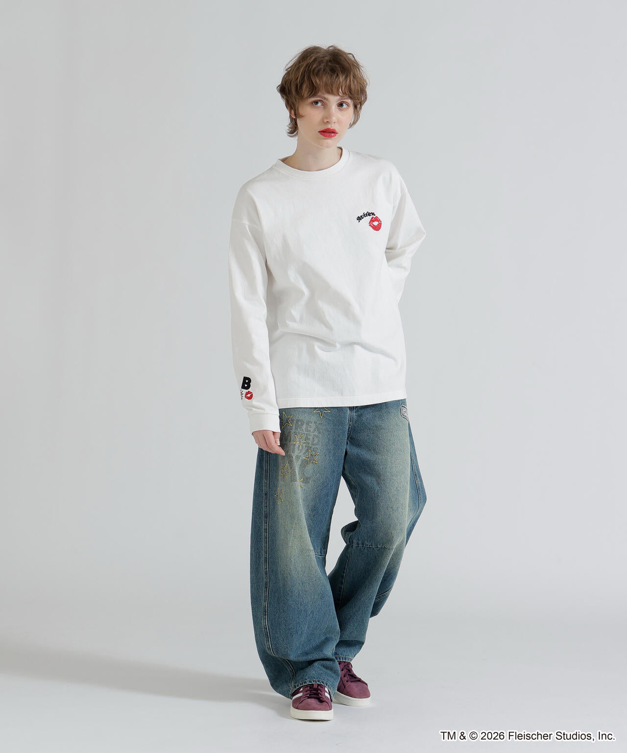 《AVIREX × Betty Boop》LONG SLEEVE T-SHIRT