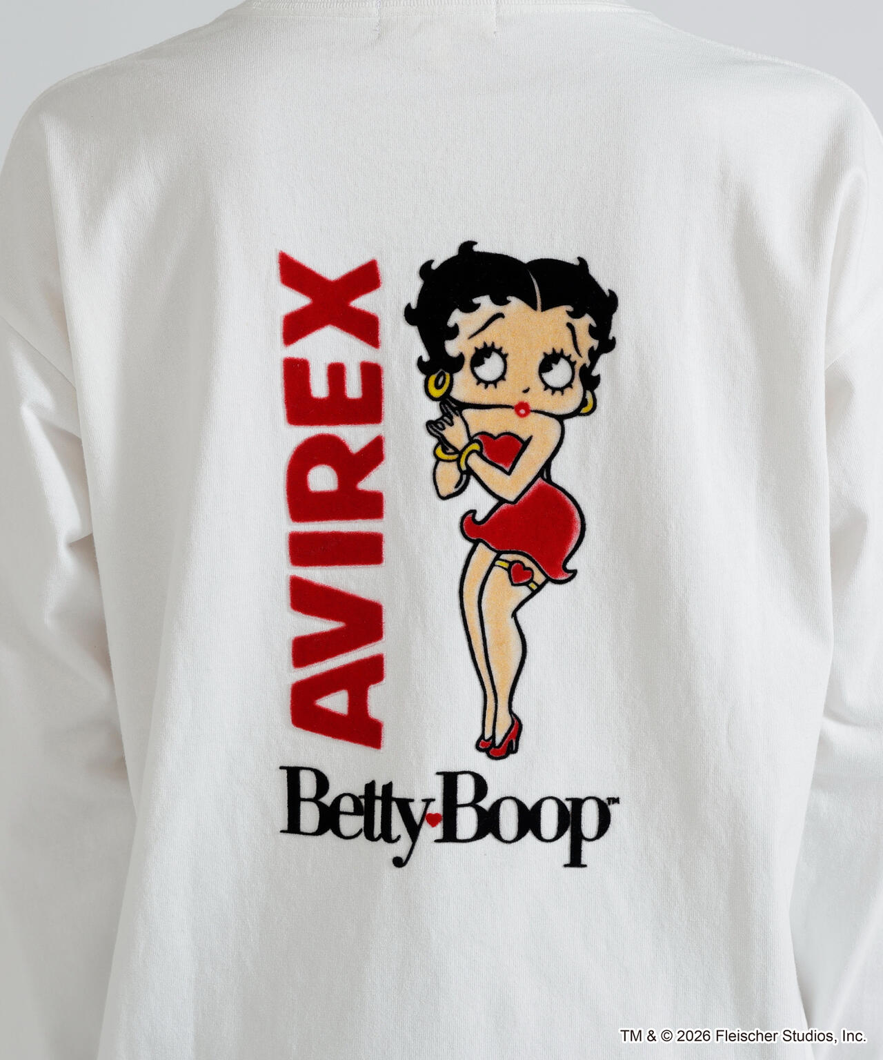 《AVIREX × Betty Boop》LONG SLEEVE T-SHIRT