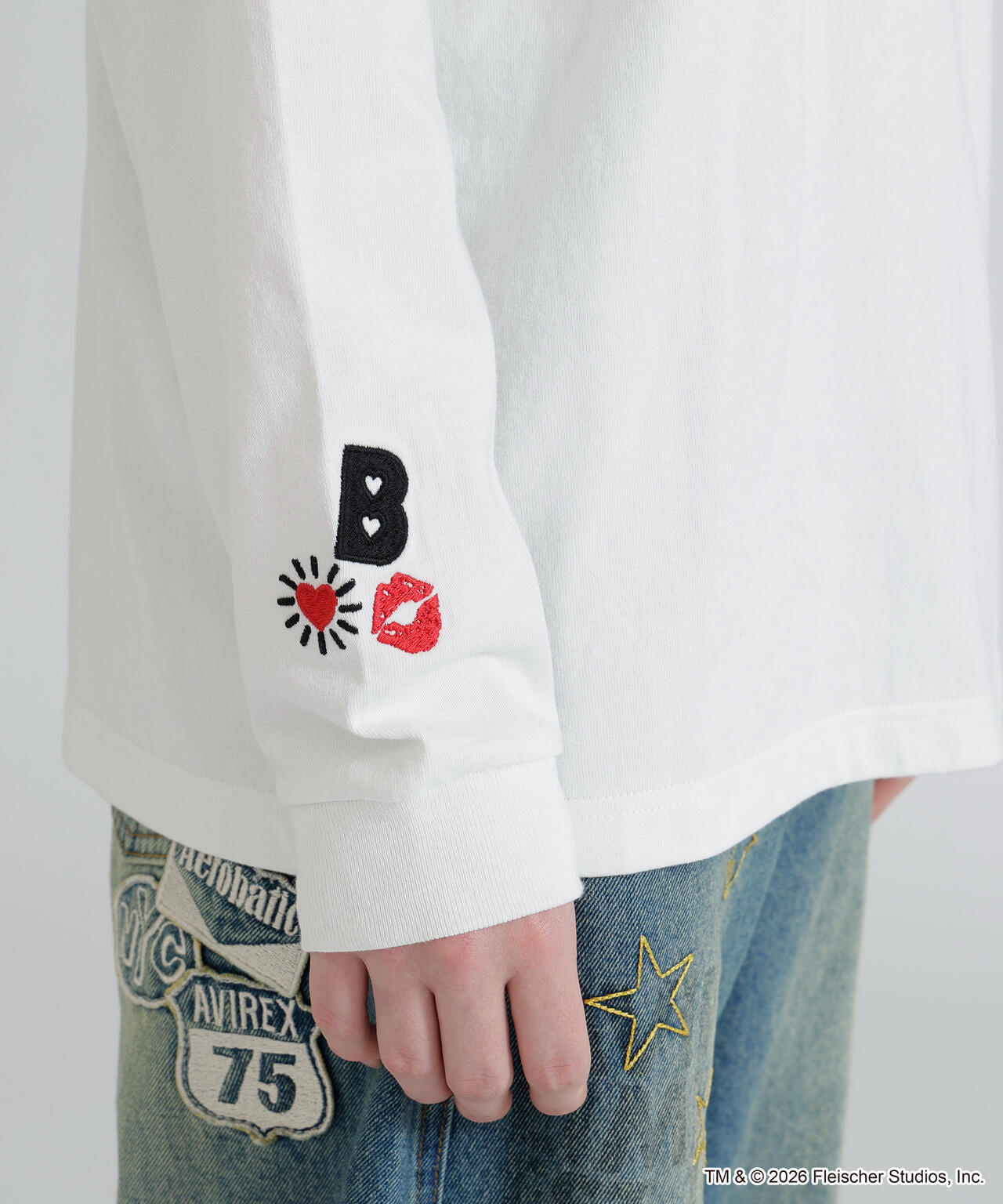 《AVIREX × Betty Boop》LONG SLEEVE T-SHIRT