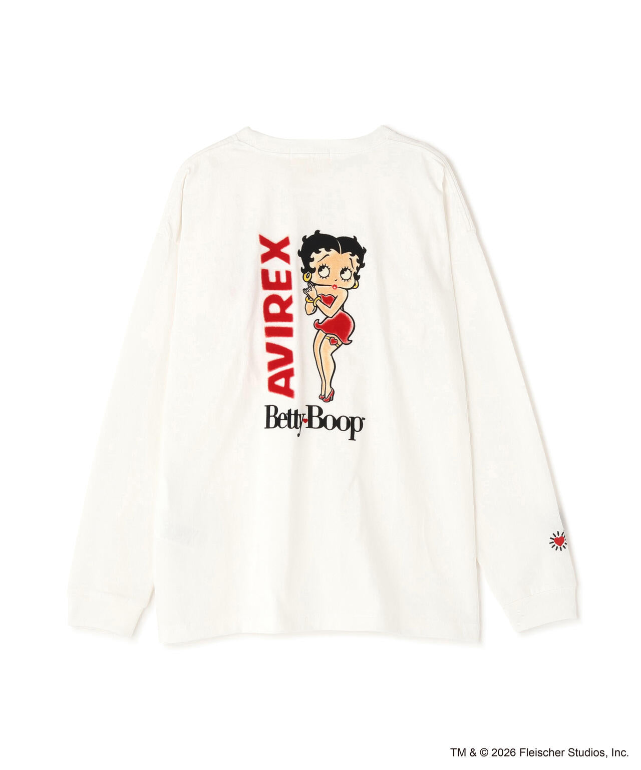 《AVIREX × Betty Boop》LONG SLEEVE T-SHIRT