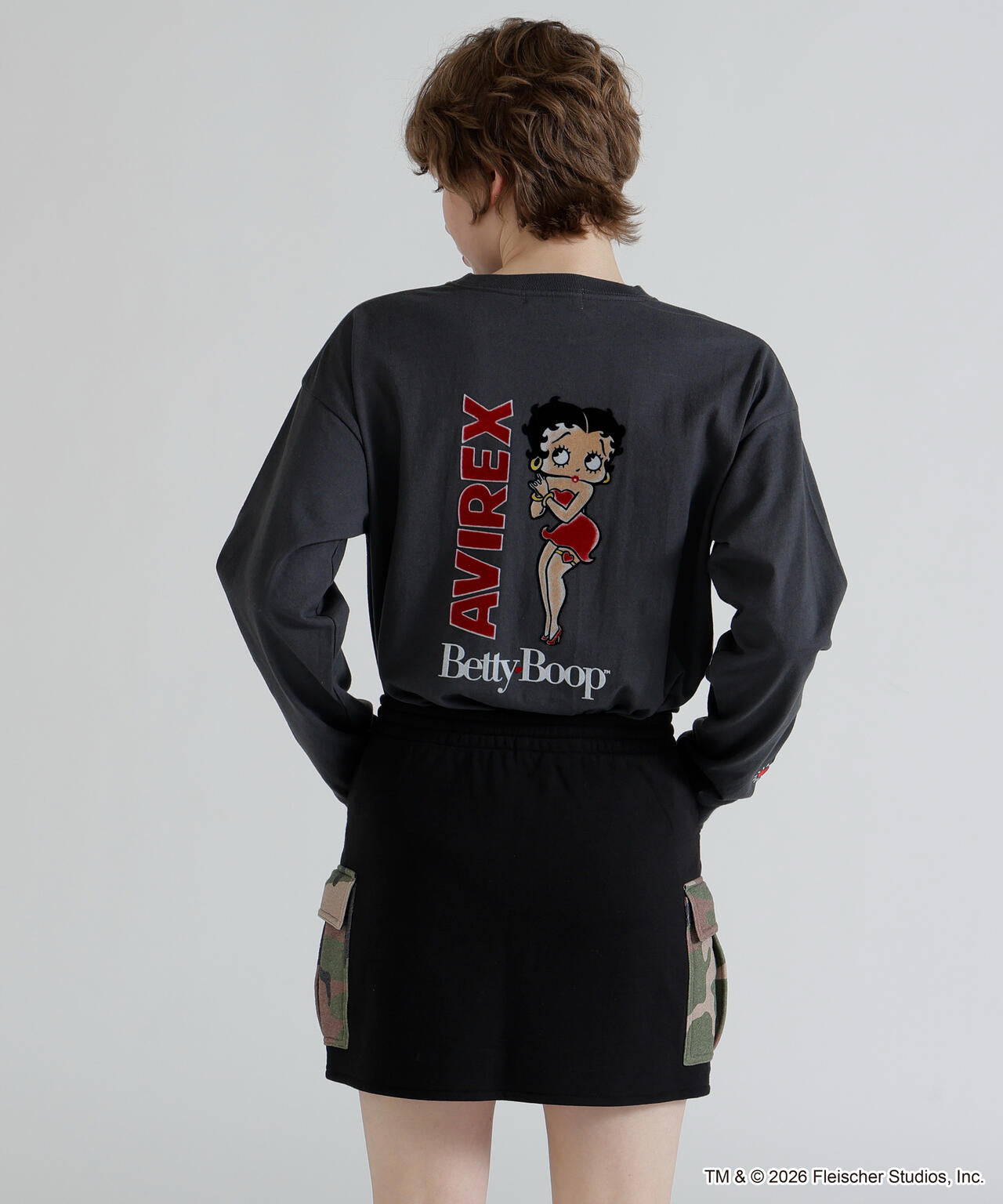 《AVIREX × Betty Boop》LONG SLEEVE T-SHIRT